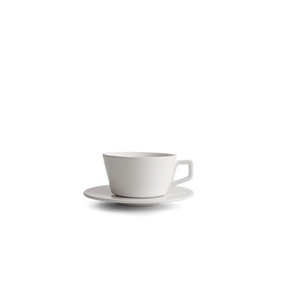 6oz Cappuccino Cup & Saucer - White