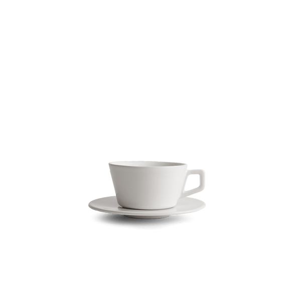6oz Cappuccino Cup & Saucer - White