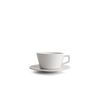 8oz Small Latte Cup & Saucer - White