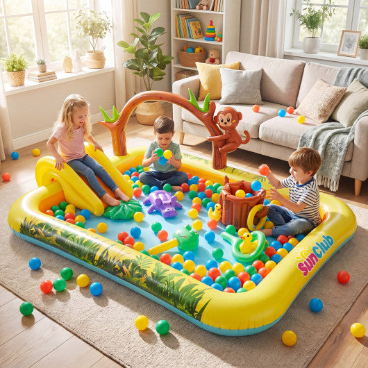 Animal Spray Pool with Slide for Backyard and Garden