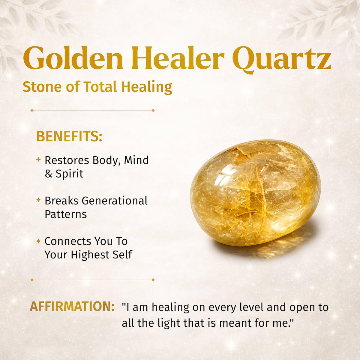 The Master Reset – Golden Healer Quartz Bracelet