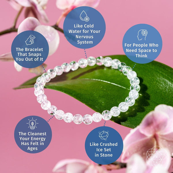 Emotional Ice Bath – The Ice Quartz Bracelet | 6mm