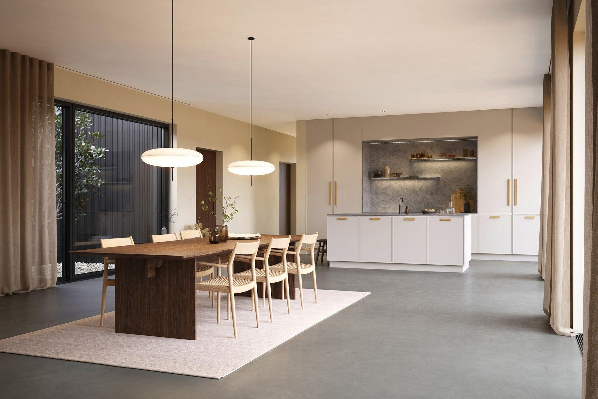 Lacquered Oak Wood 