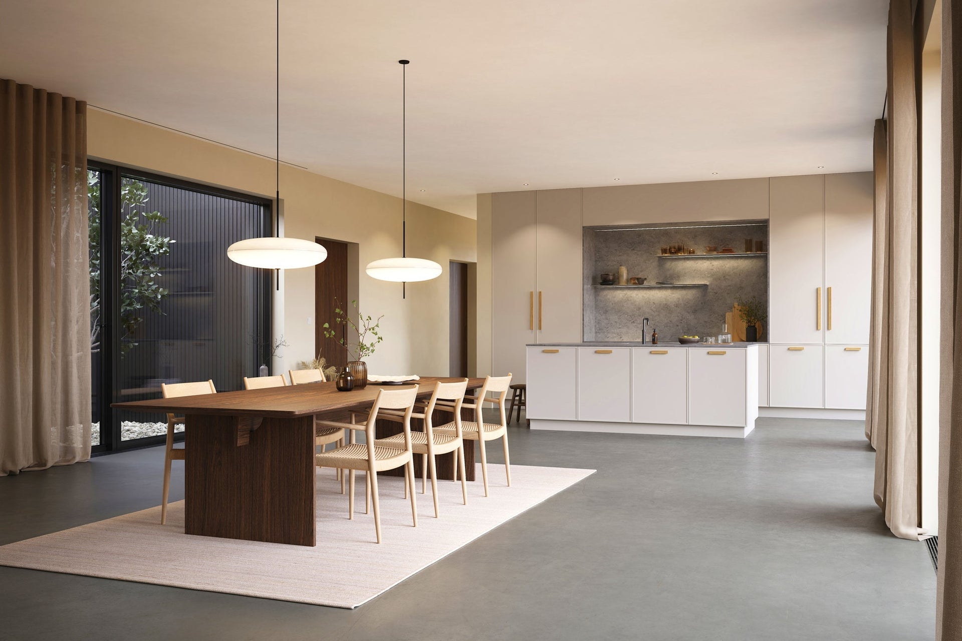 Lacquered Oak Wood 
