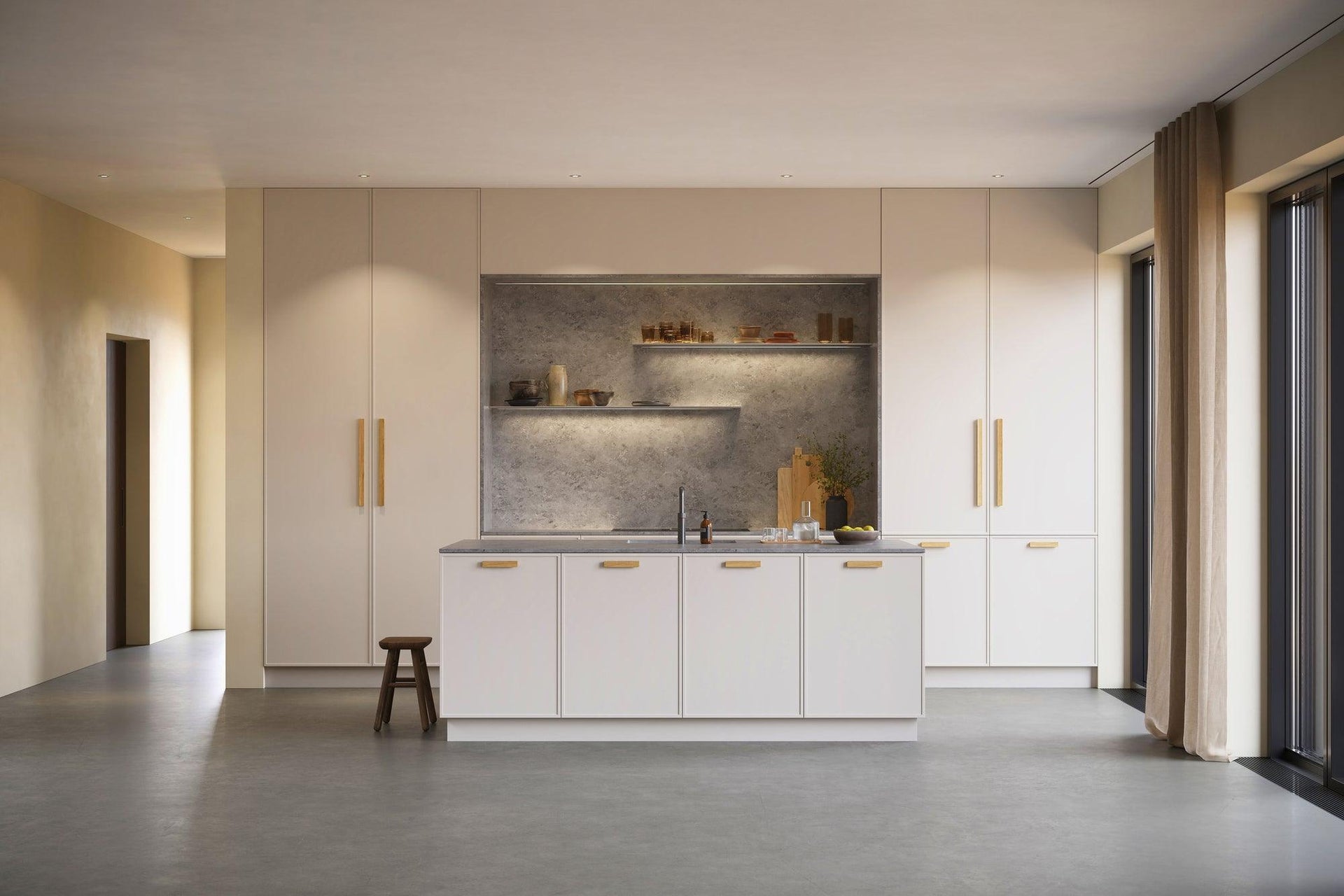 Lacquered Oak Wood 