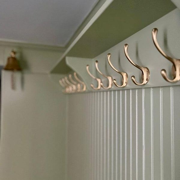 Classic Brass Hat & Coat Hook - Antique Brass