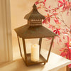 Antique Copper Pagoda Lantern with Weathered Patina