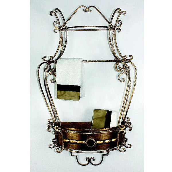 Antique Gold Hand Towel Rack or Wall Planter - Gifts for You 'n Me