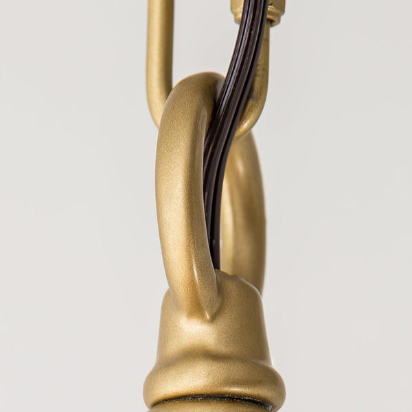 Antique Gold Leaf Lantern Chandelier 12.2