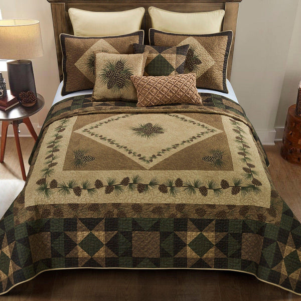 Antique Pine Cone Quilt Set - Gifts for You 'n Me