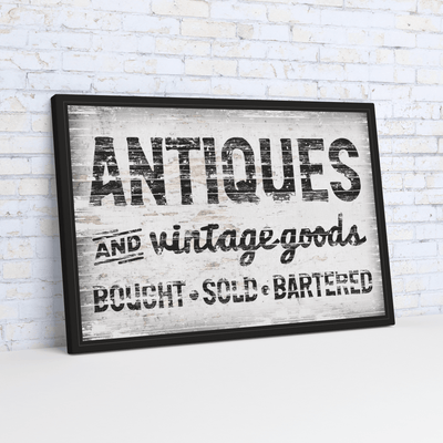 Antiques & Vintage Goods Wrapped Canvas Wall Art – 36