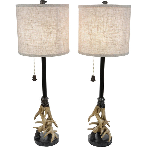 Antler Grasp Buffet Lamps - Set of 2