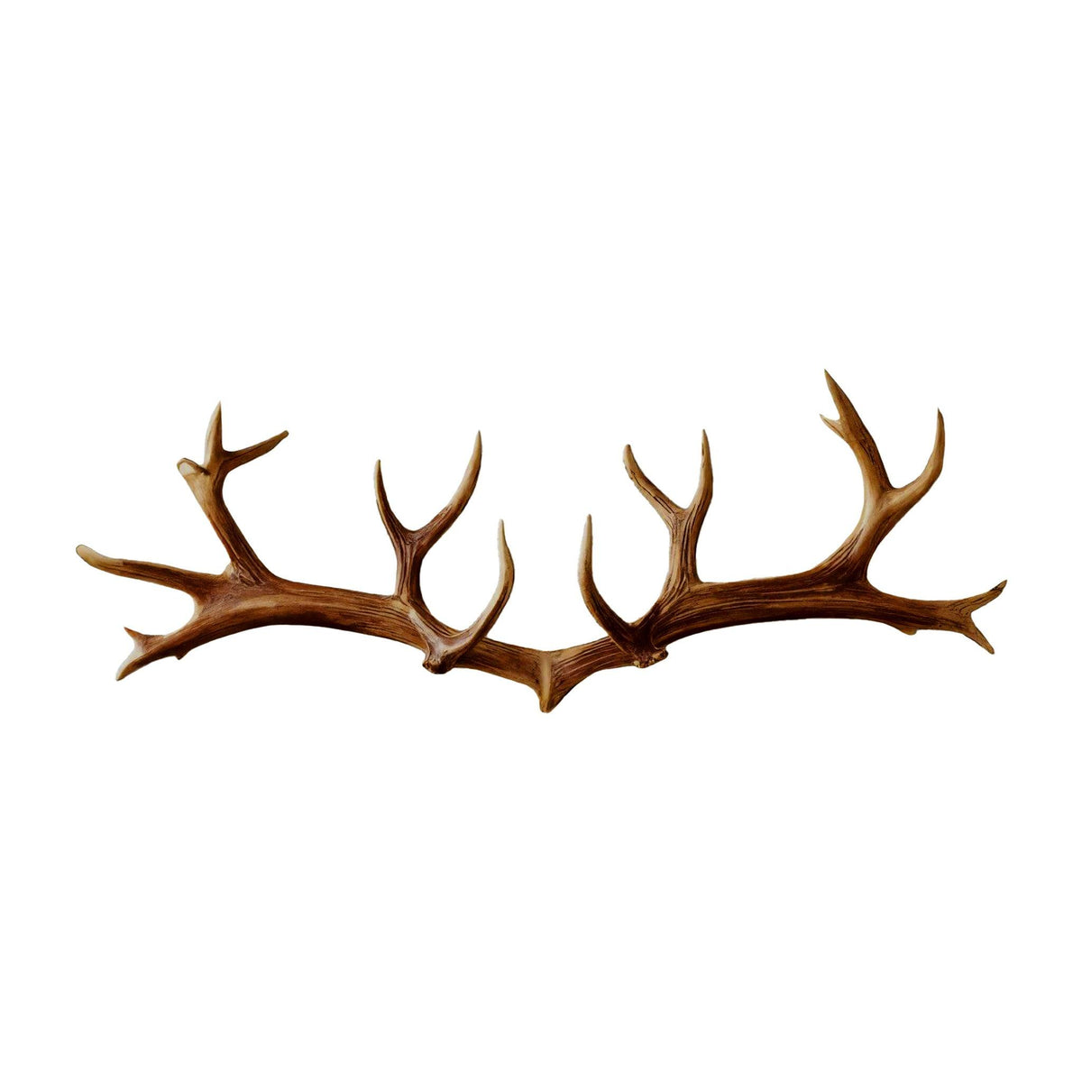 Antura Rustic Antler-Inspired Solid Wood Hook Rack