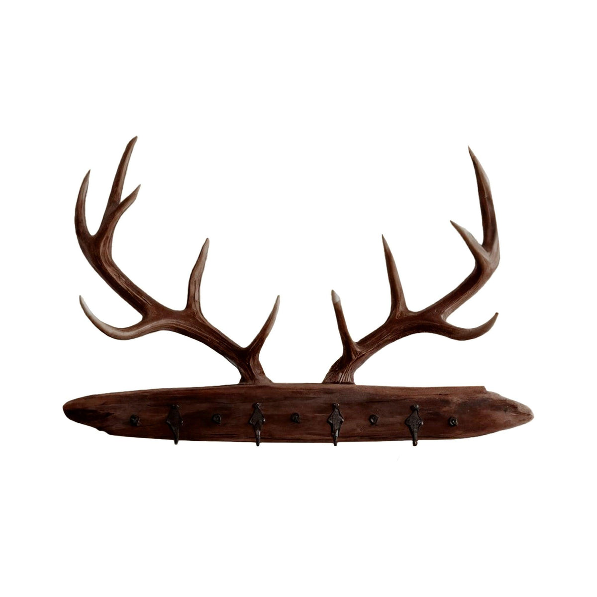 Antura Rustic Branchline Solid Wood Hook Rack