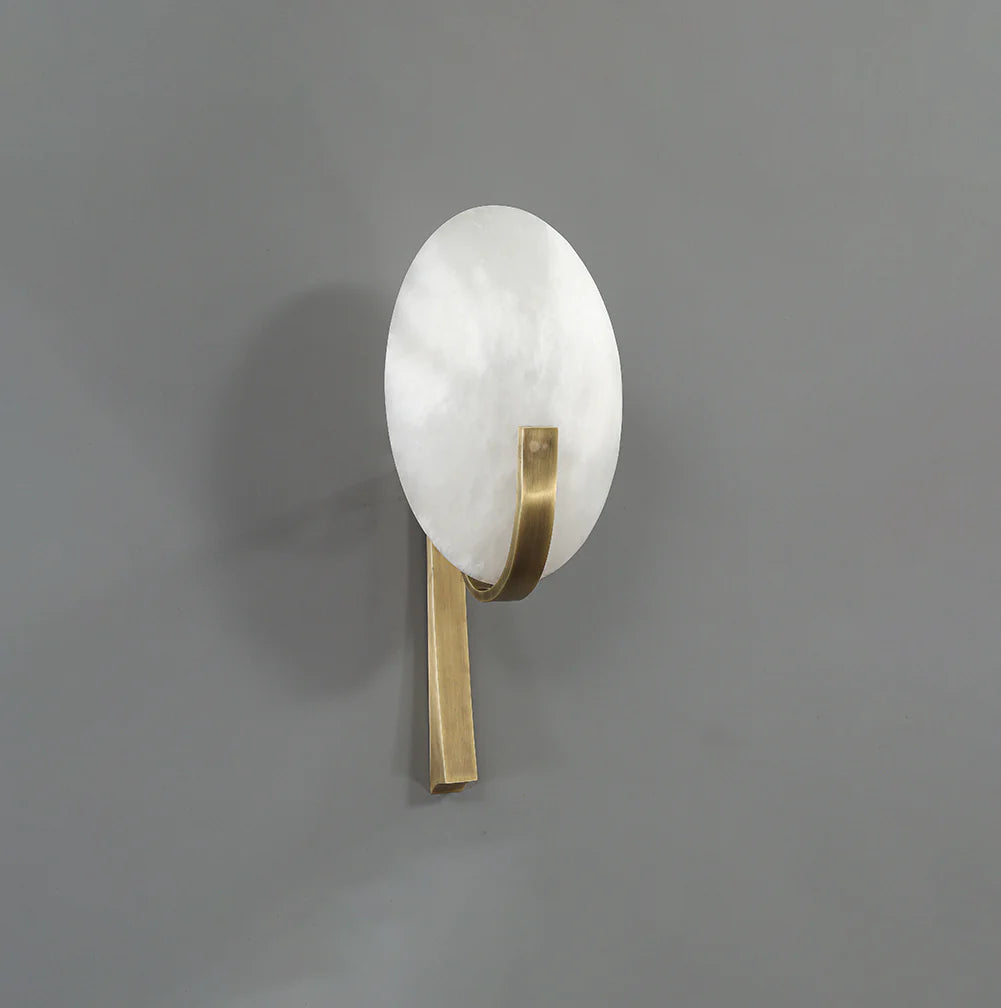 Alabaster Applique Alice Wall Lamp