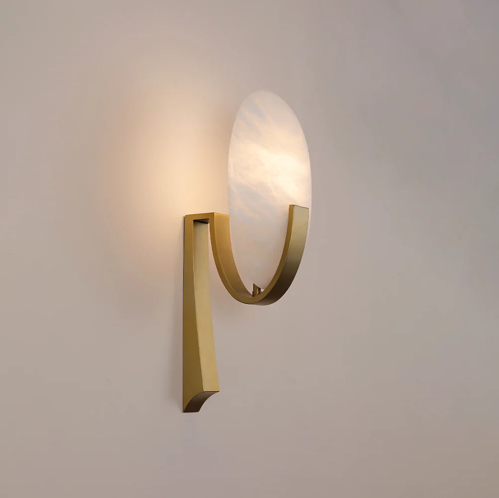 Alabaster Applique Alice Wall Lamp