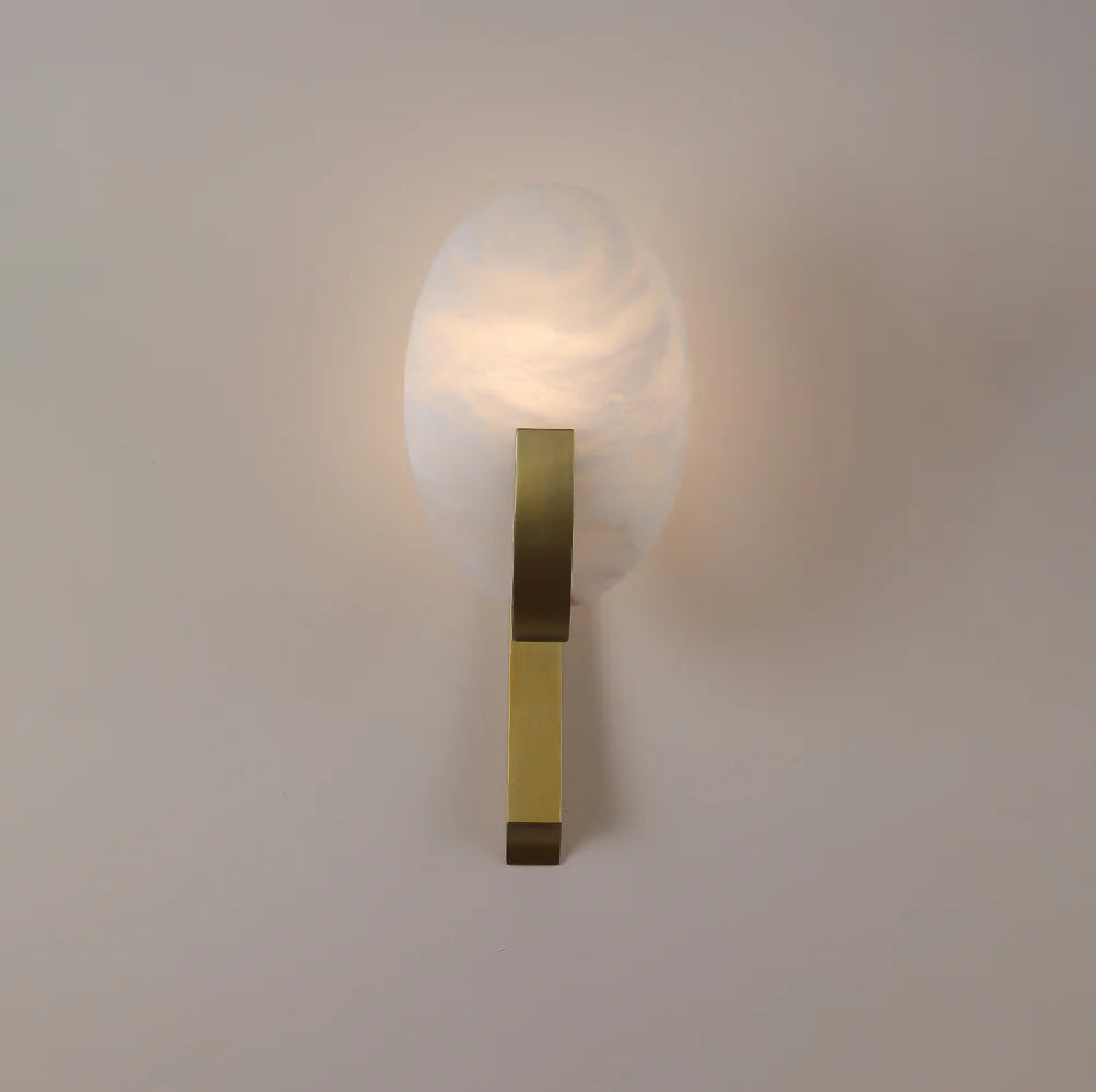 Alabaster Applique Alice Wall Lamp