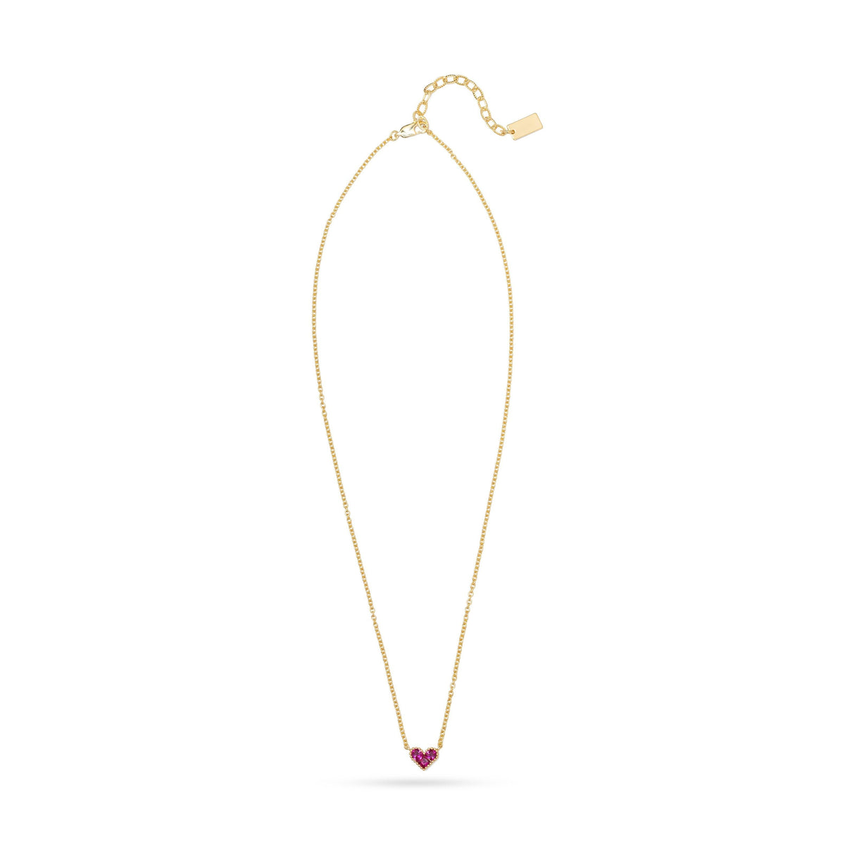 AC Heart Necklace with Gemstone