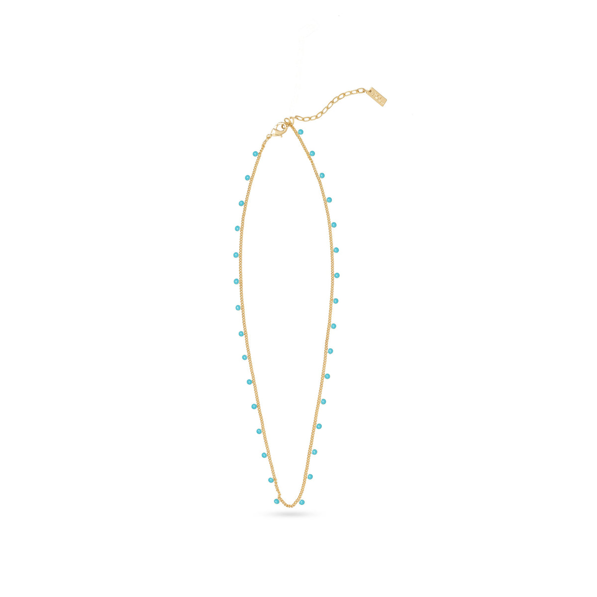 Heart-Shaped Turquoise Necklace with Gemstones