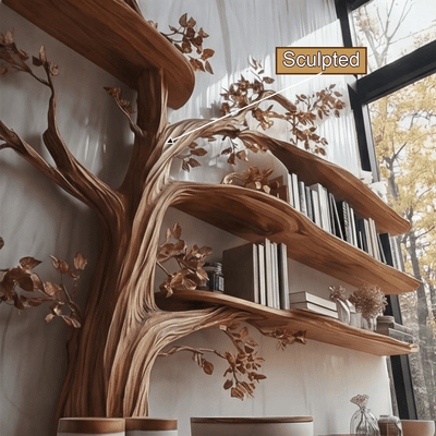 Arbelle Solid Wood Console Table with Shelves