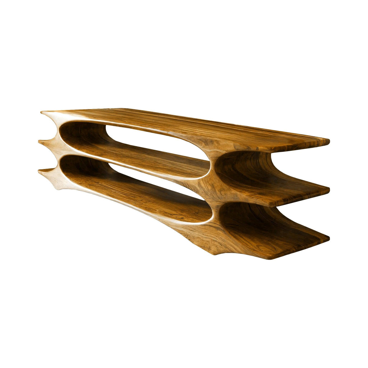 Arborcrest Triplewave Solid Wood TV Console
