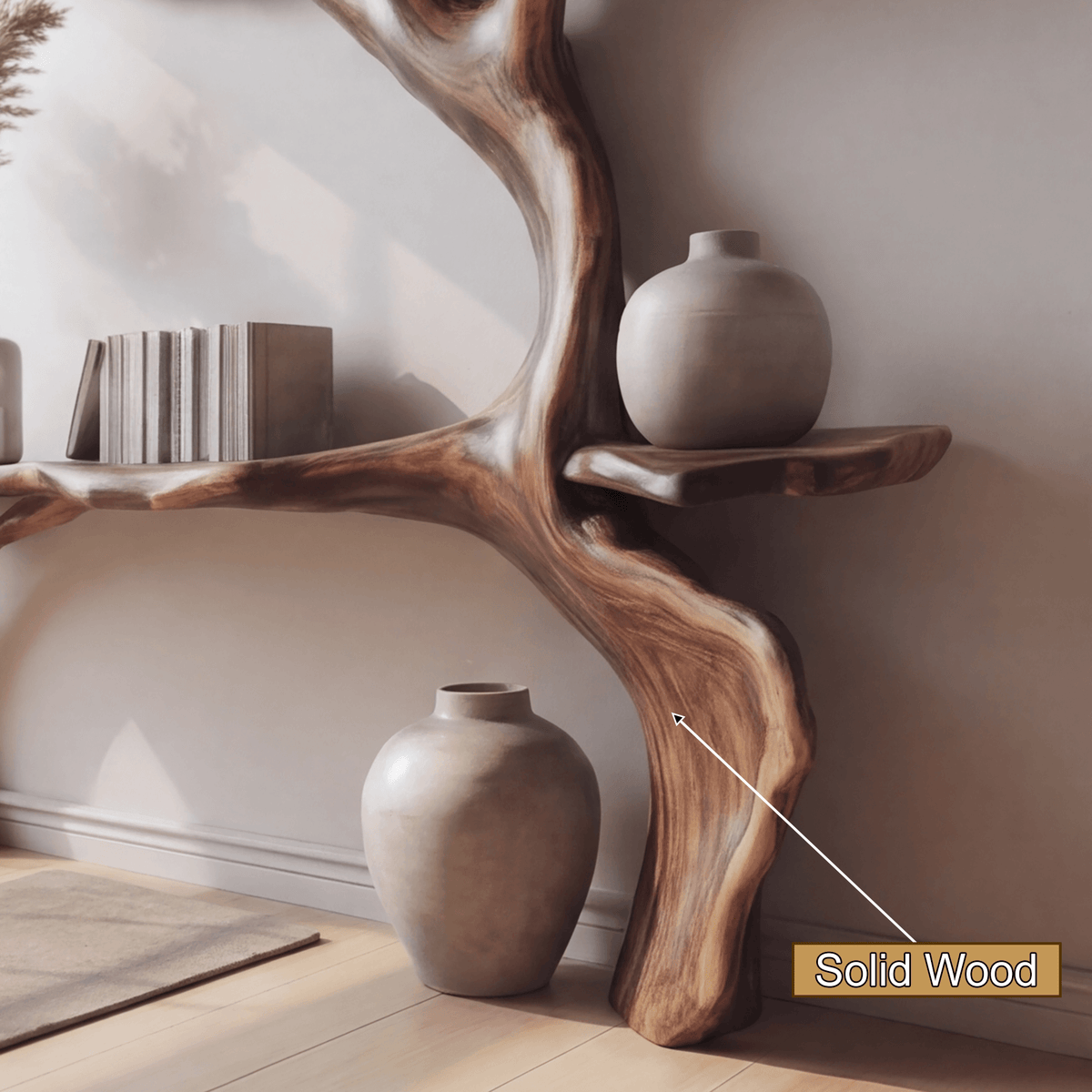 Arborform Sculpted Solid Wood Tree Bookshelf