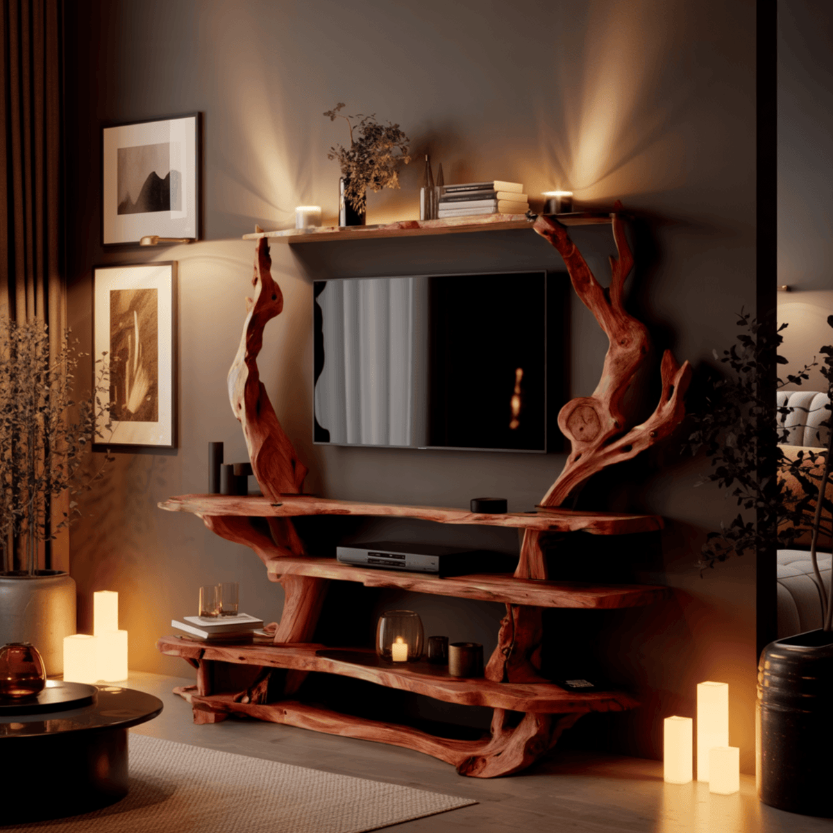 Arborform Sculptural Live Edge TV Cabinet