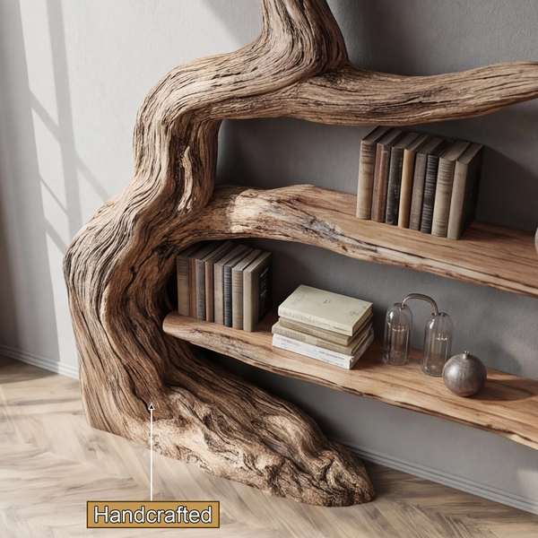 Arboris Drift Natural Wood Tree Bookshelf