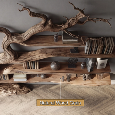 Arboris Drift Natural Wood Tree Bookshelf