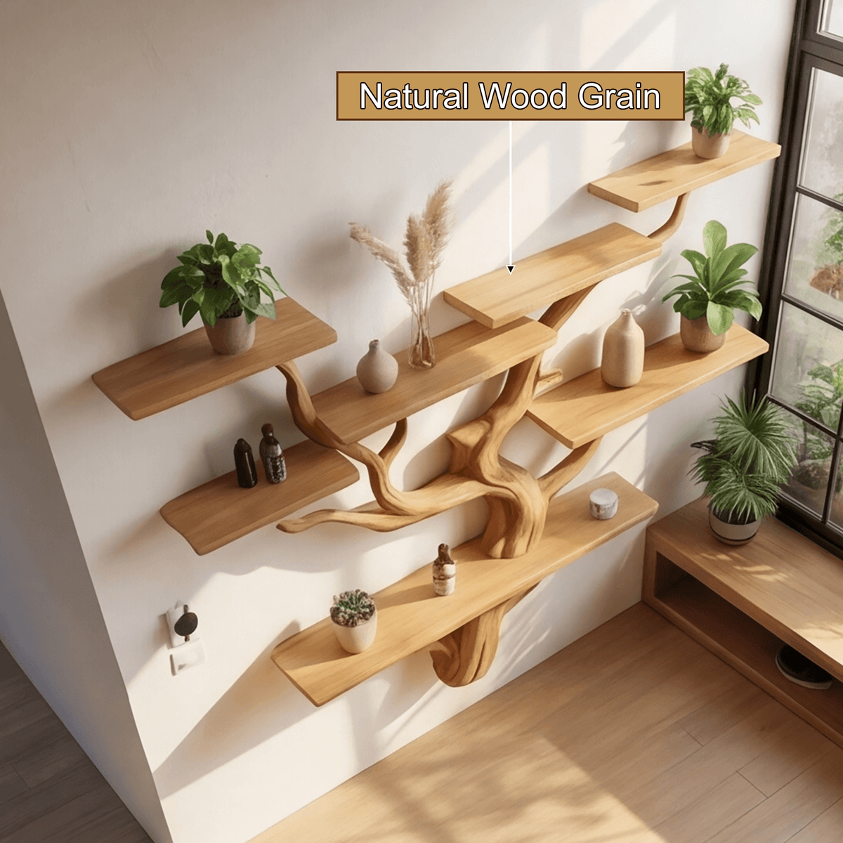 Arboris Flow-Branch Sculptural Tree Bookshelf