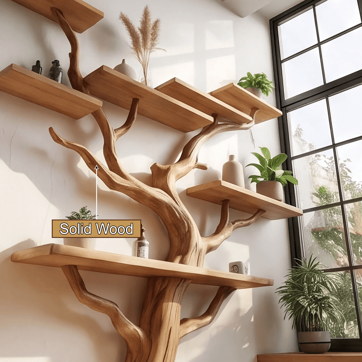 Arboris Flow-Branch Sculptural Tree Bookshelf