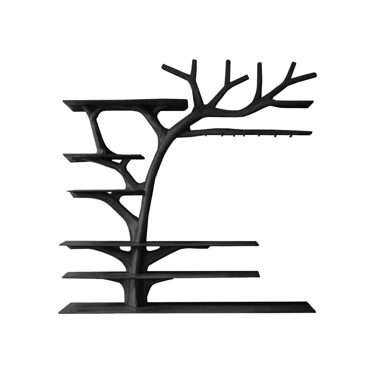 Arboris Flow Tree-Shaped Solid Wood Entryway Organizer
