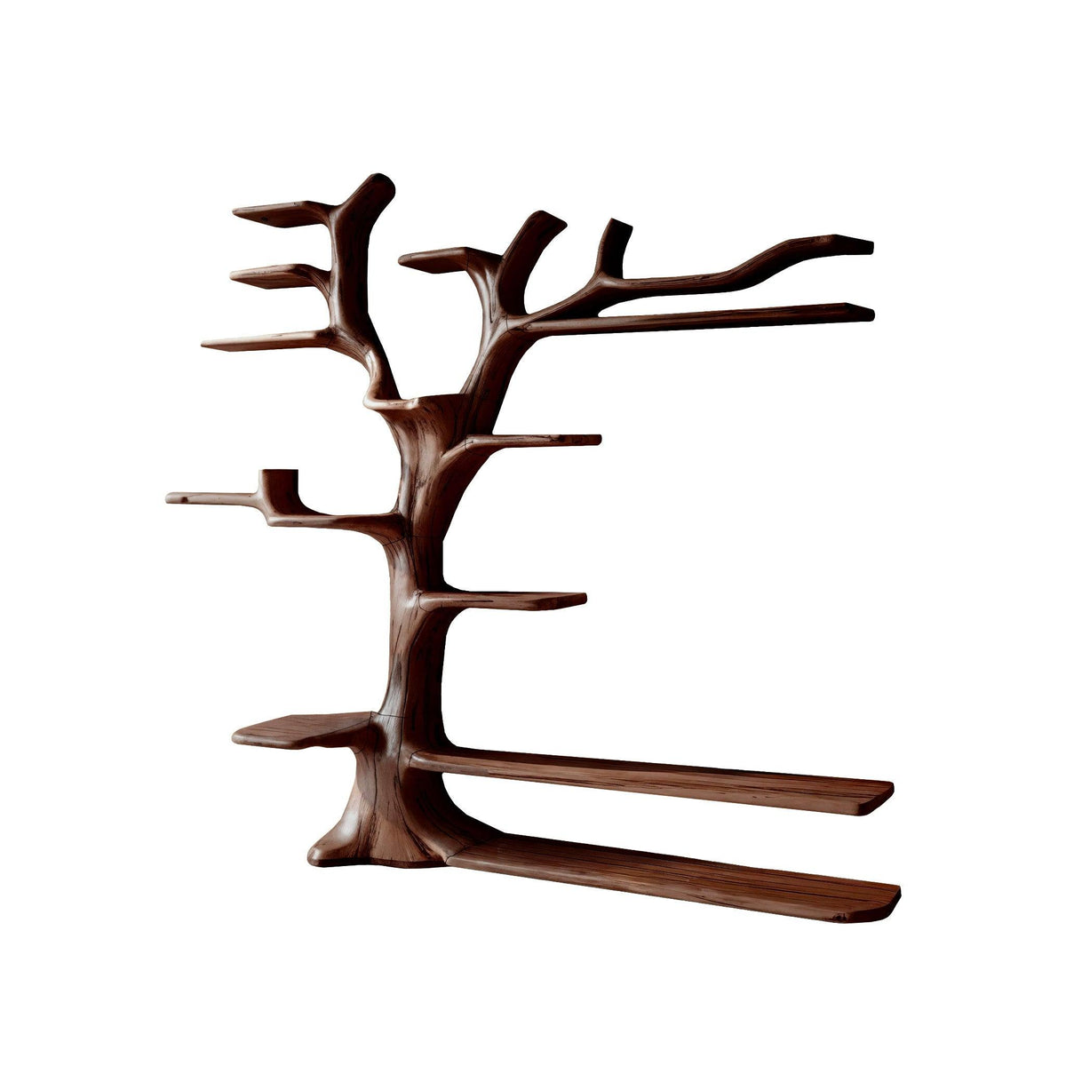 Arboris Halo Tree-Shaped Solid Wood Entryway Organizer