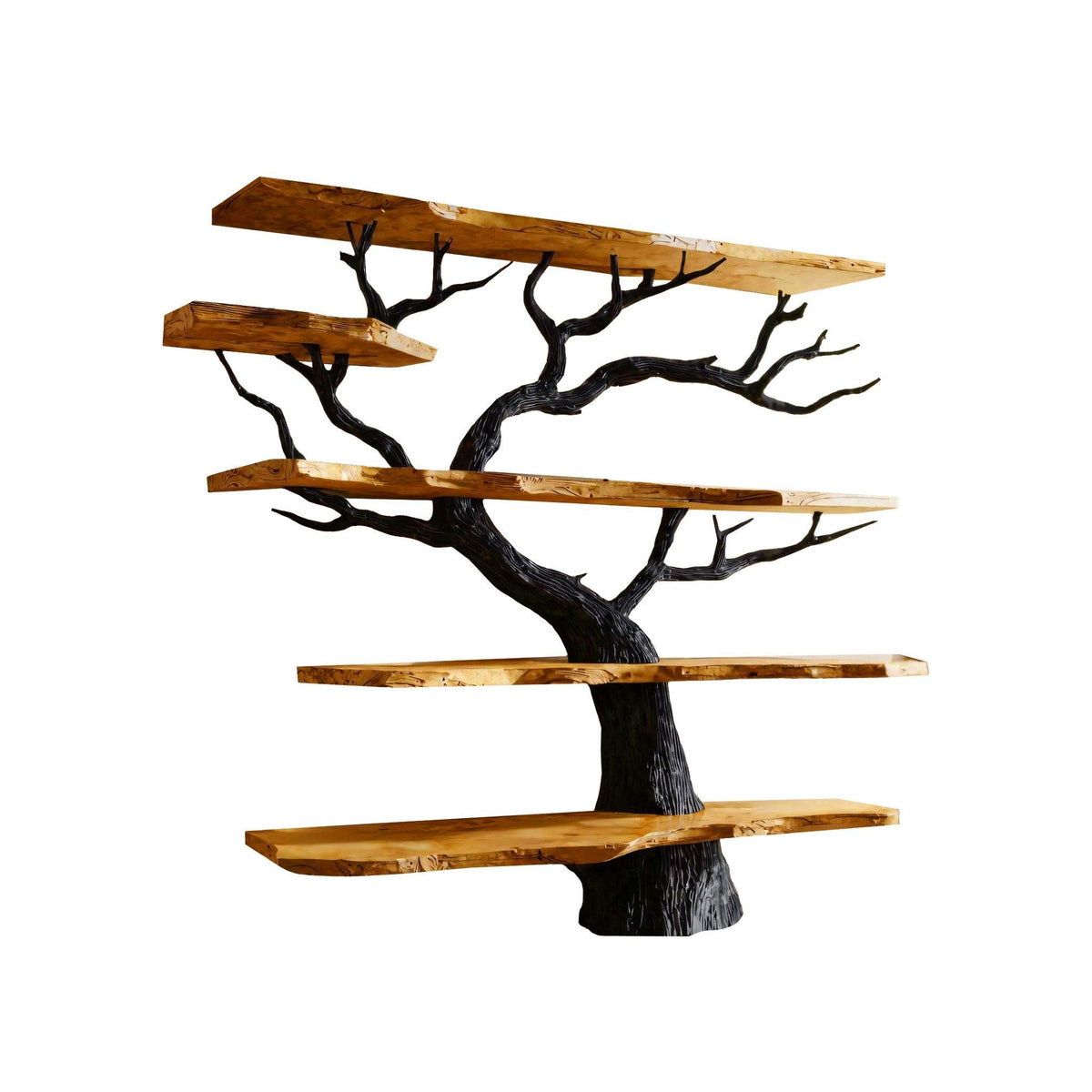 Arboris Noir Solid Wood Tree Bookshelf