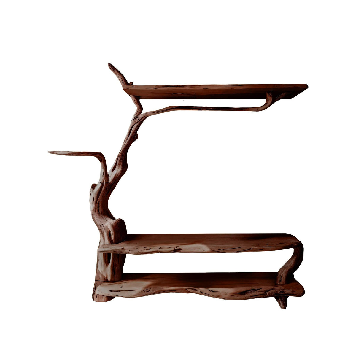 Arboris Root Tree-Shaped Solid Wood Entryway Organizer