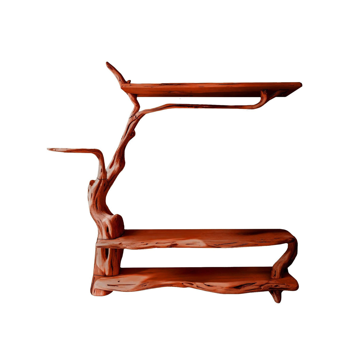 Arboris Root Tree-Shaped Solid Wood Entryway Organizer