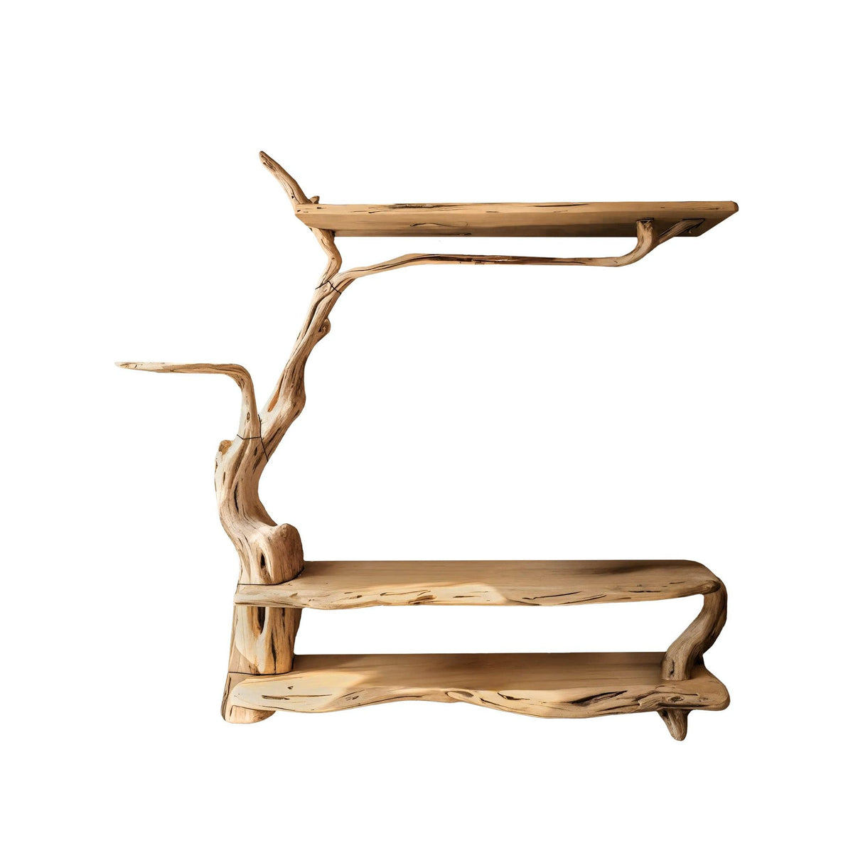 Arboris Root Tree-Shaped Solid Wood Entryway Organizer