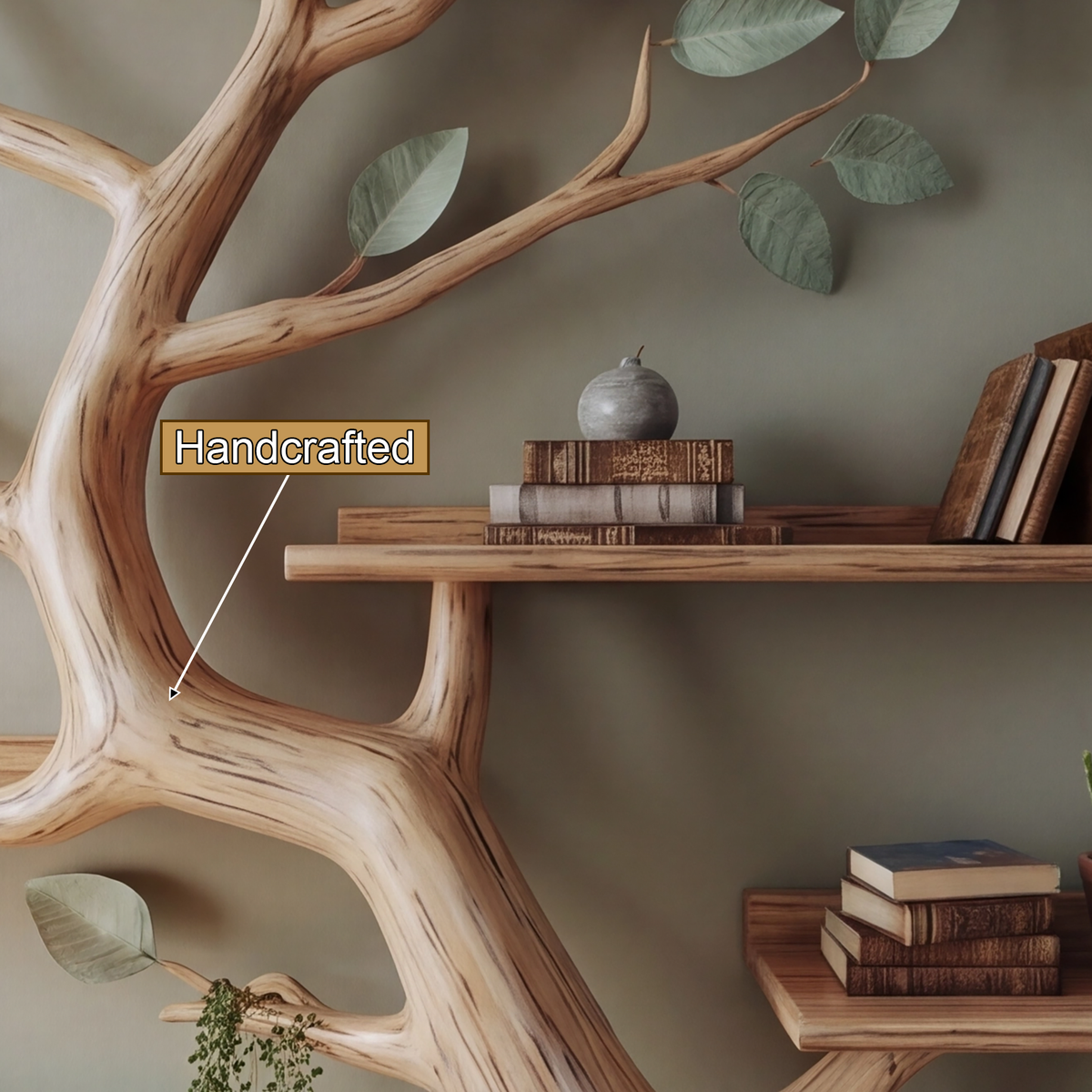 Arborleaf Sculpted Solid Wood Tree Bookshelf