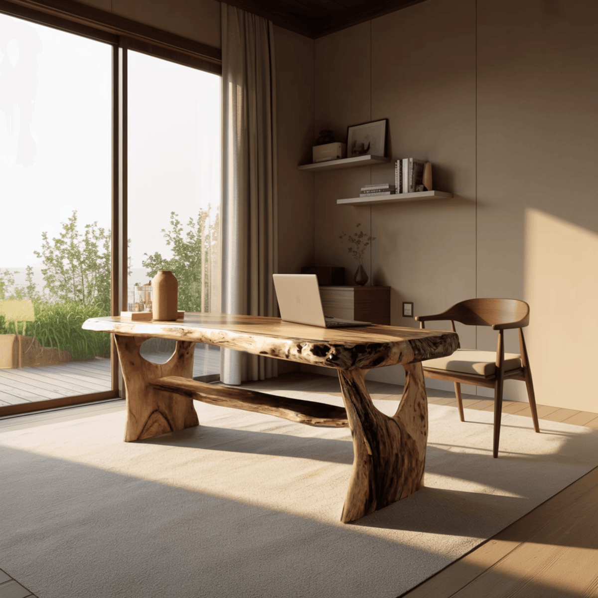 Arborwave Live Edge Solid Wood Desk