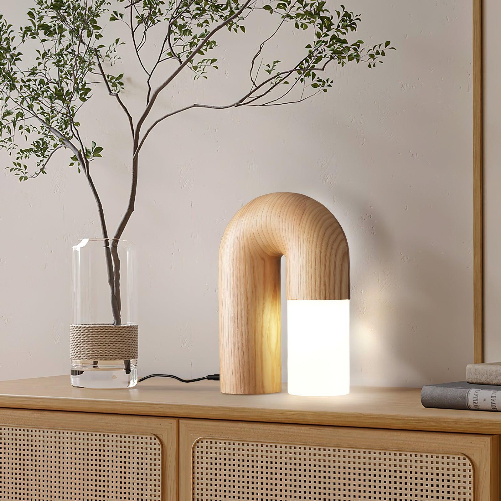 Arcus Wood Table Lamp