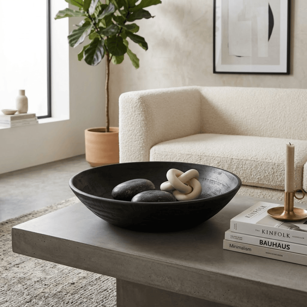 Arendal Black Mango Oversized Bowl