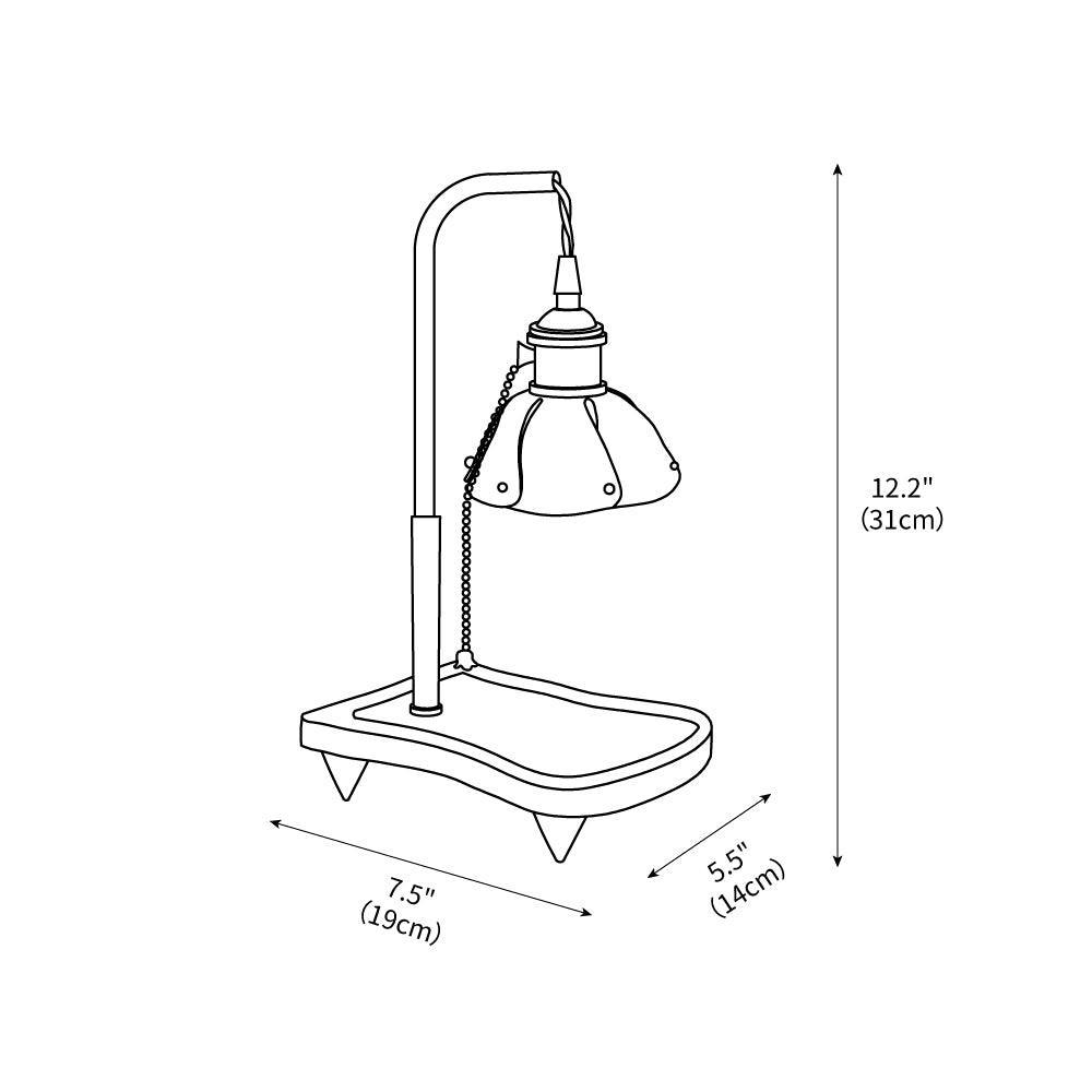 Argand Table Lamp 7.5