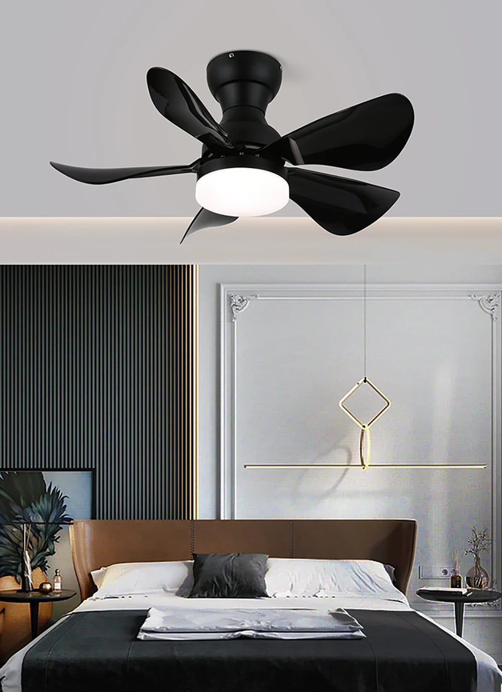 Arilia Small Blade Ceiling Fan Light