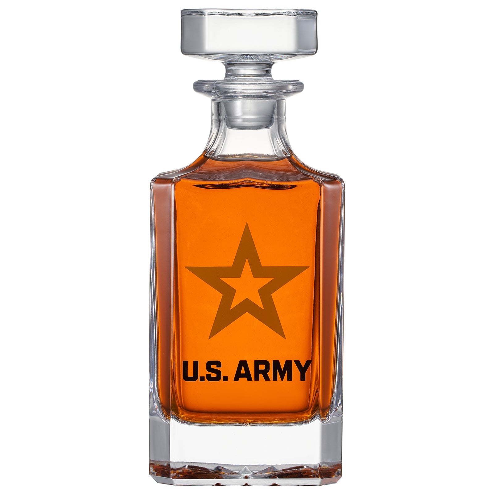 Army Whiskey Decanter Gift Set | 730mL Decanter 2 Whiskey Glass | Military Gifts for Loved Ones Serving For Our Country - Army, Navy, Airforce - Father's Day, Birthday, Housewarming - Men, Dad, Him