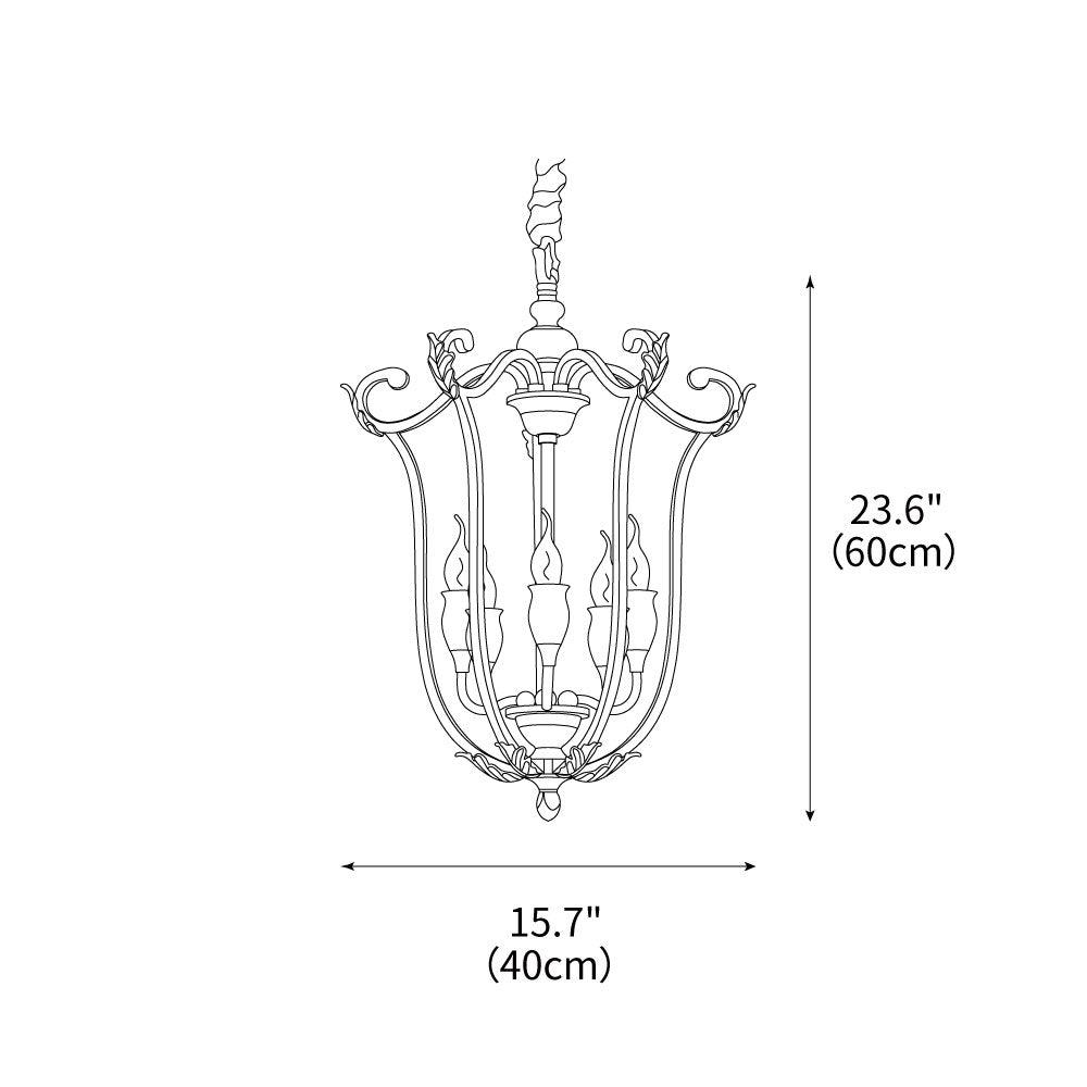 Art Deco Crest Pendant Light