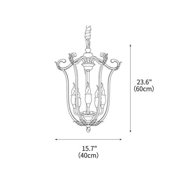 Art Deco Crest Pendant Light