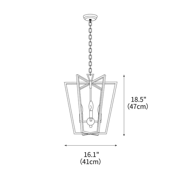 Art Deco Crest Pendant Light