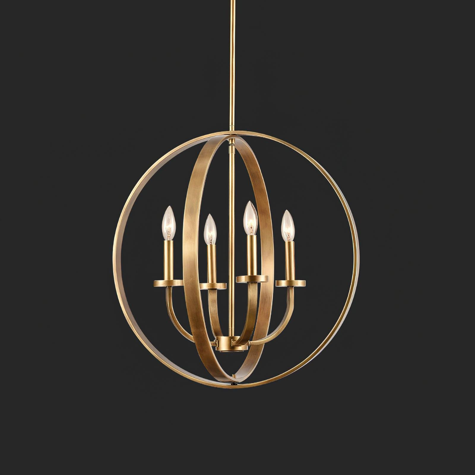 Art Deco Crest Pendant Light