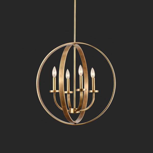 Art Deco Crest Pendant Light