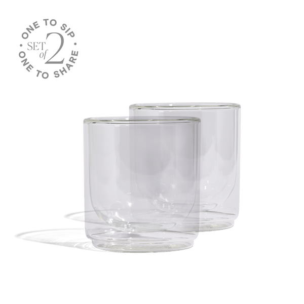 Cove 10oz Glass Tumbler - Set of 2 - Clear